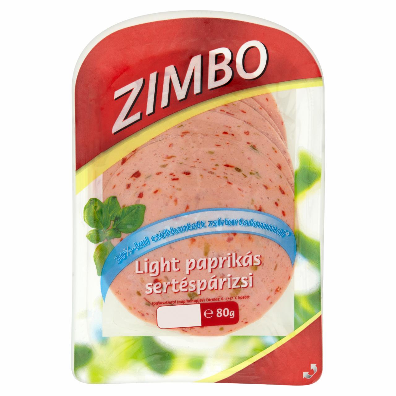 Képek - Zimbo Light paprikás párizsi 80 g