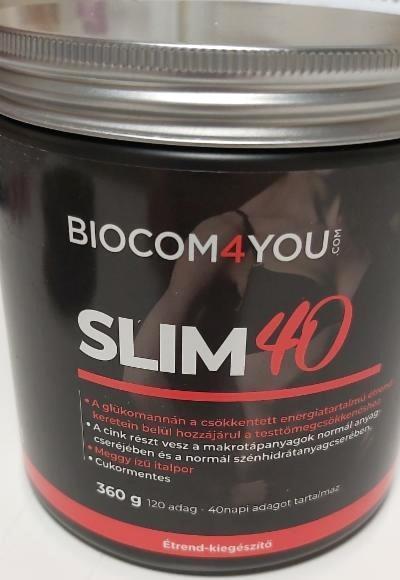 Képek - Slim40 meggy ízű italpor Biocom4you
