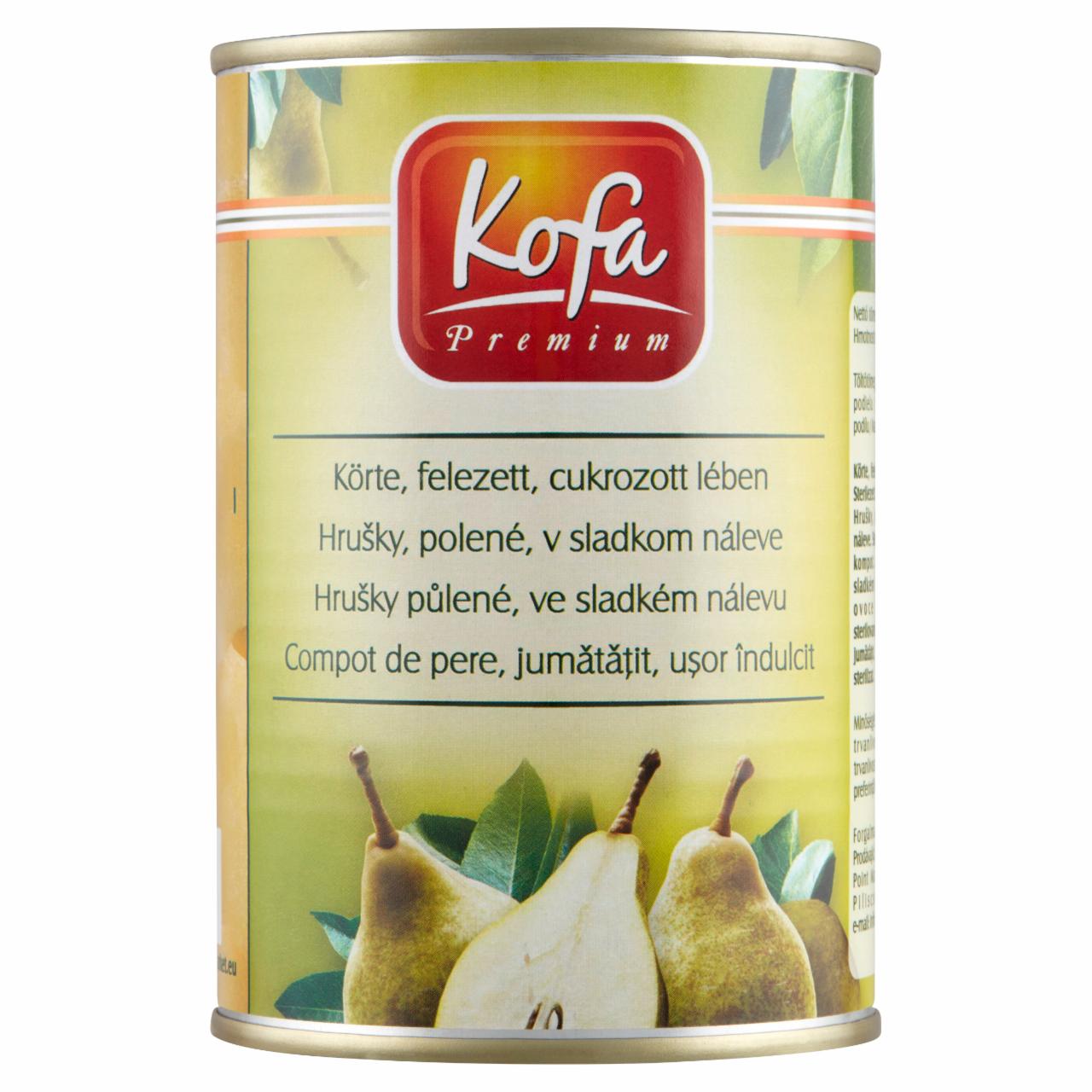 Képek - Kofa Premium felezett körte cukrozott lében 425 g