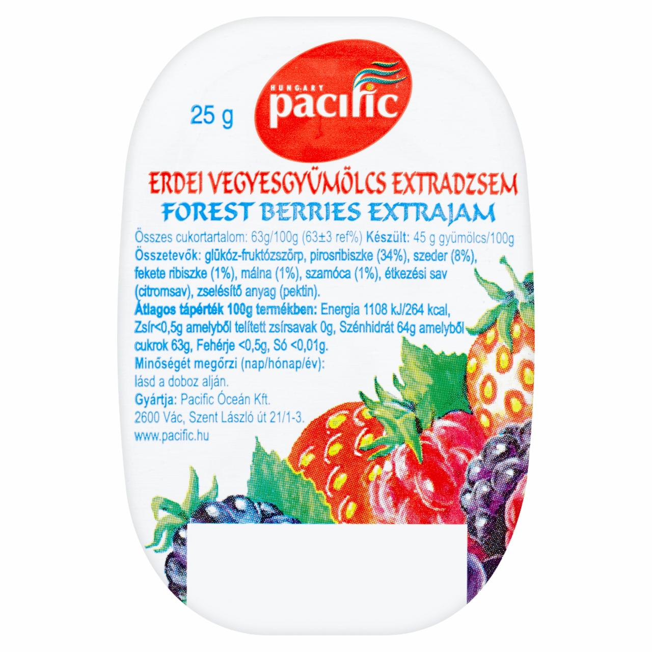 Képek - Pacific erdei vegyesgyümölcs extra dzsem 25 g