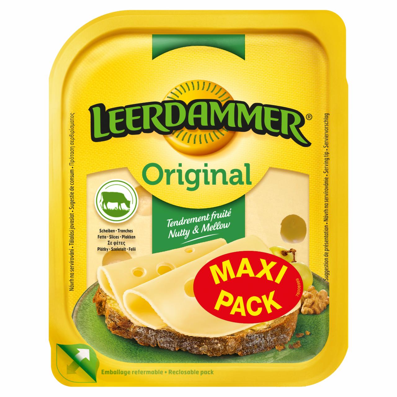 Képek - Leerdammer Original laktózmentes zsíros, félkemény, szeletelt sajt 140 g