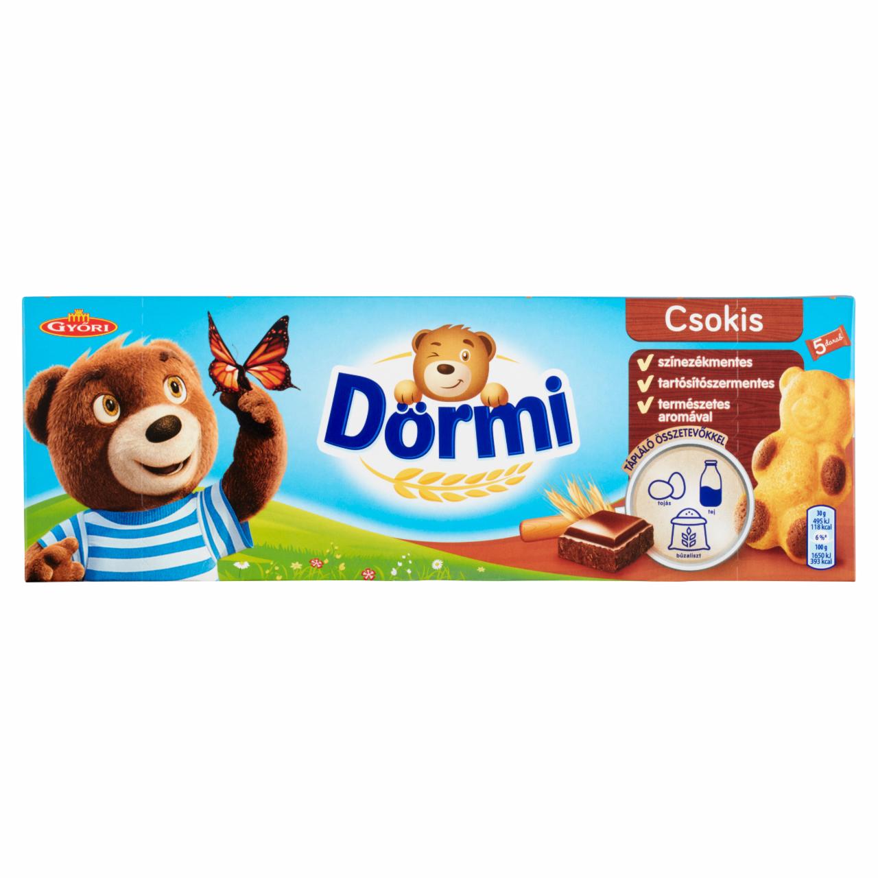 Képek - Dörmi csokoládés krémmel töltött puha piskóta 5 x 30 g (150 g)