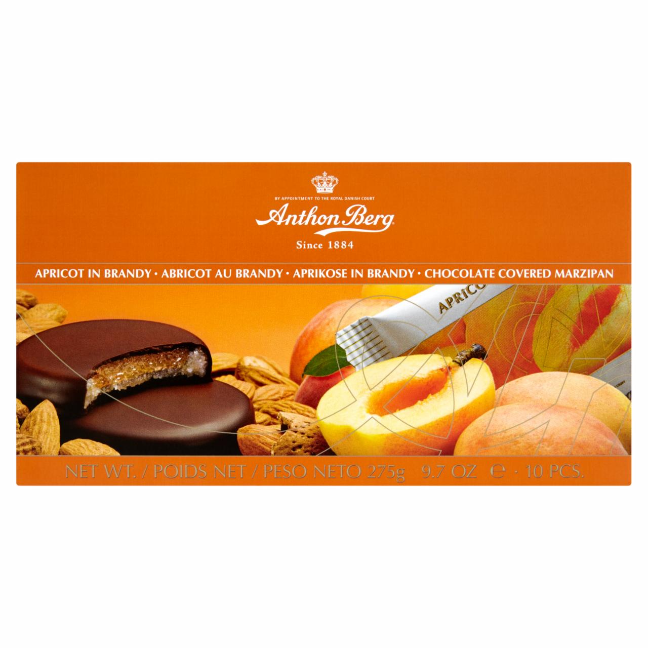 Képek - Anthon Berg csokoládé marcipánnal és konyakban levő sárgabarackkal töltve 10 db 275 g