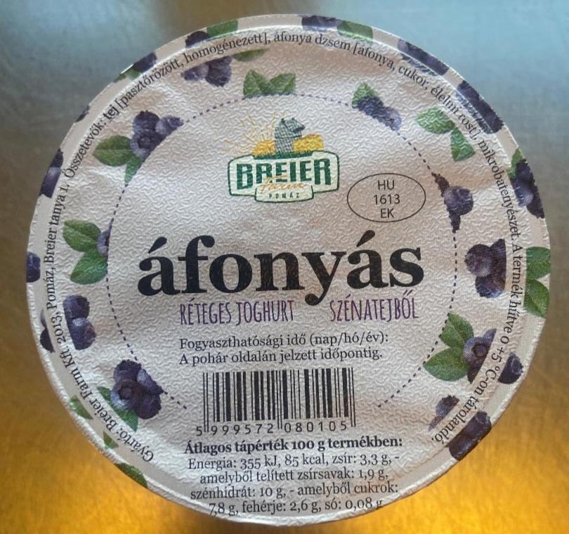 Képek - Áfonyás réteges joghurt Breier