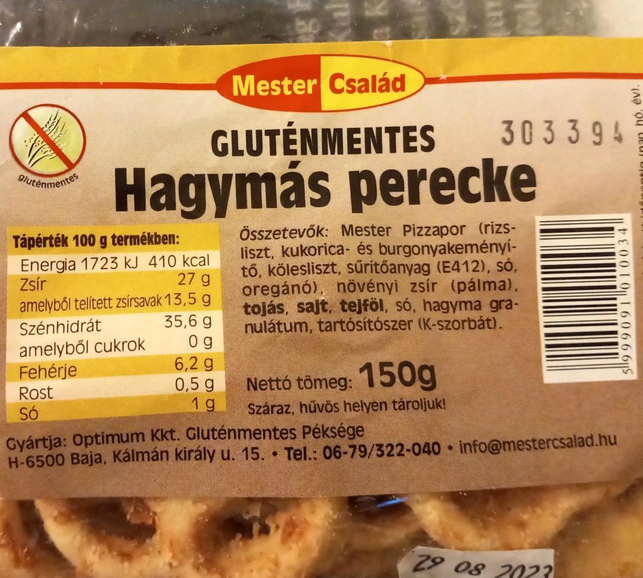 Képek - Gluténmentes hagymás perecke Mester család