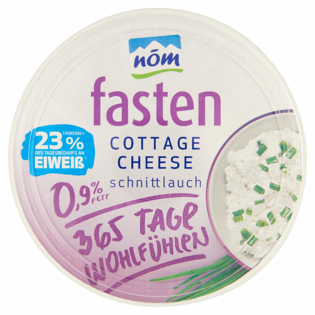 Képek - NÖM Fasten Cottage Cheese metélőhagymás friss sovány sajt 200 g