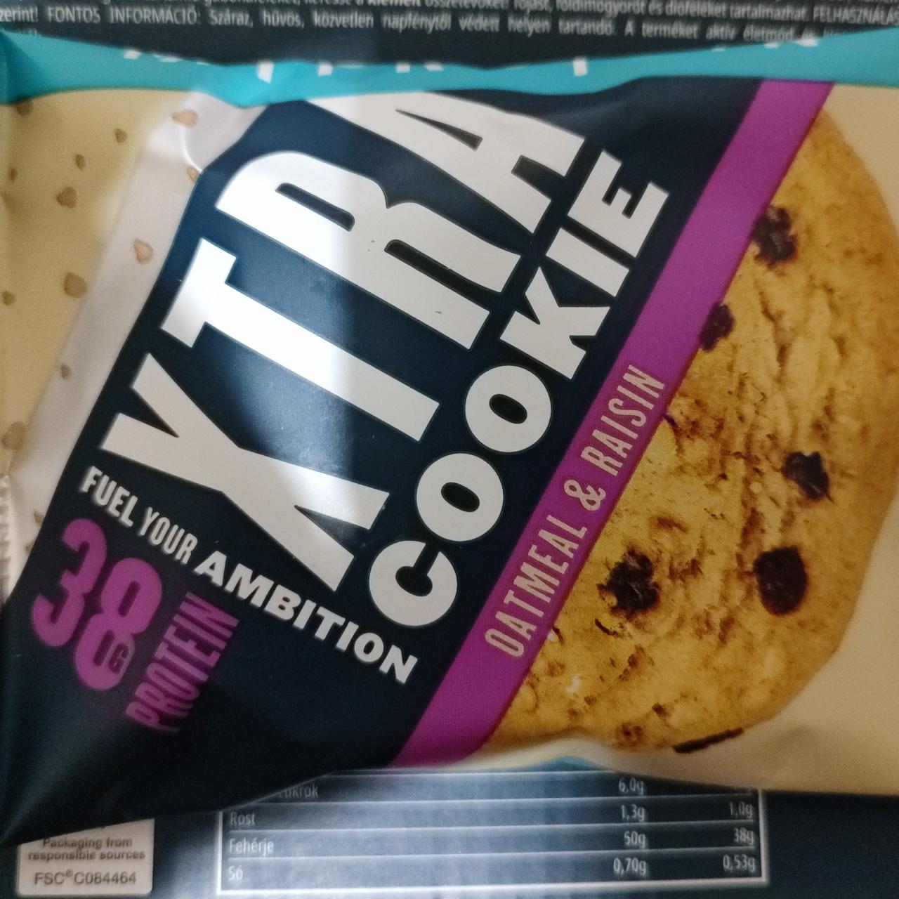 Képek - Xtra cookie oatmeal & raisin ízű MyProtein