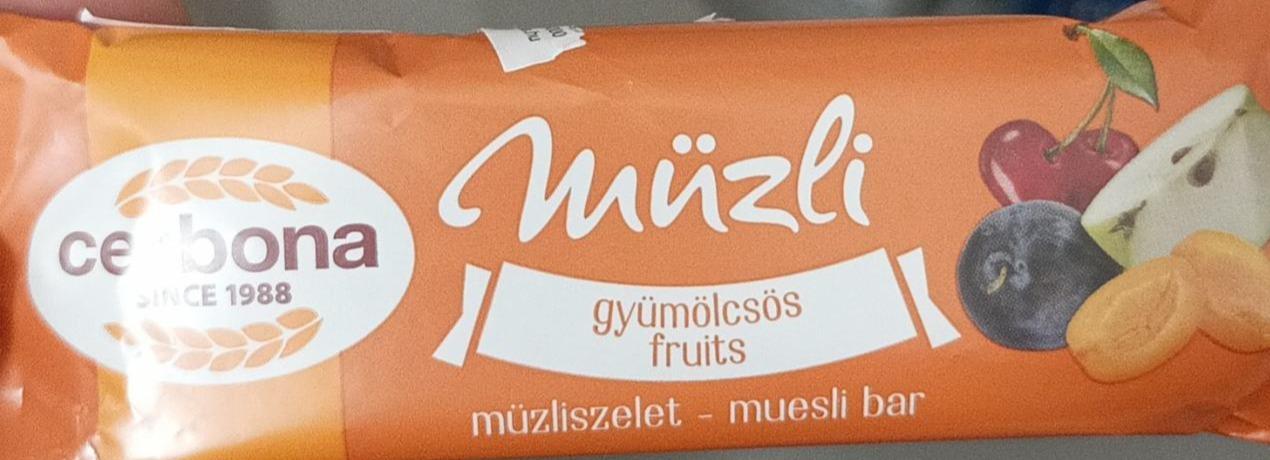Képek - Cerbona gyümölcsös müzliszelet 20 g