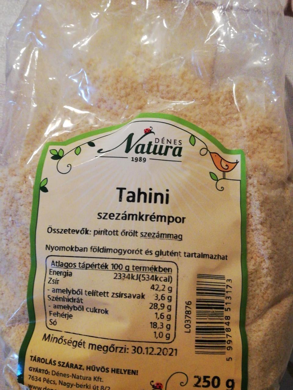 Képek - Tahini szezámkrémpor Dénes Natura