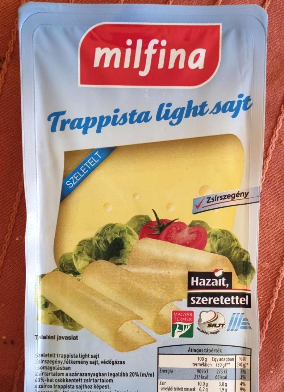 Képek - Trappista light sajt szeletelt Milfina