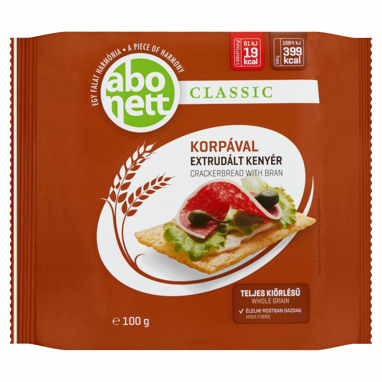 Képek - Abonett Classic extrudált kenyér korpával 100 g