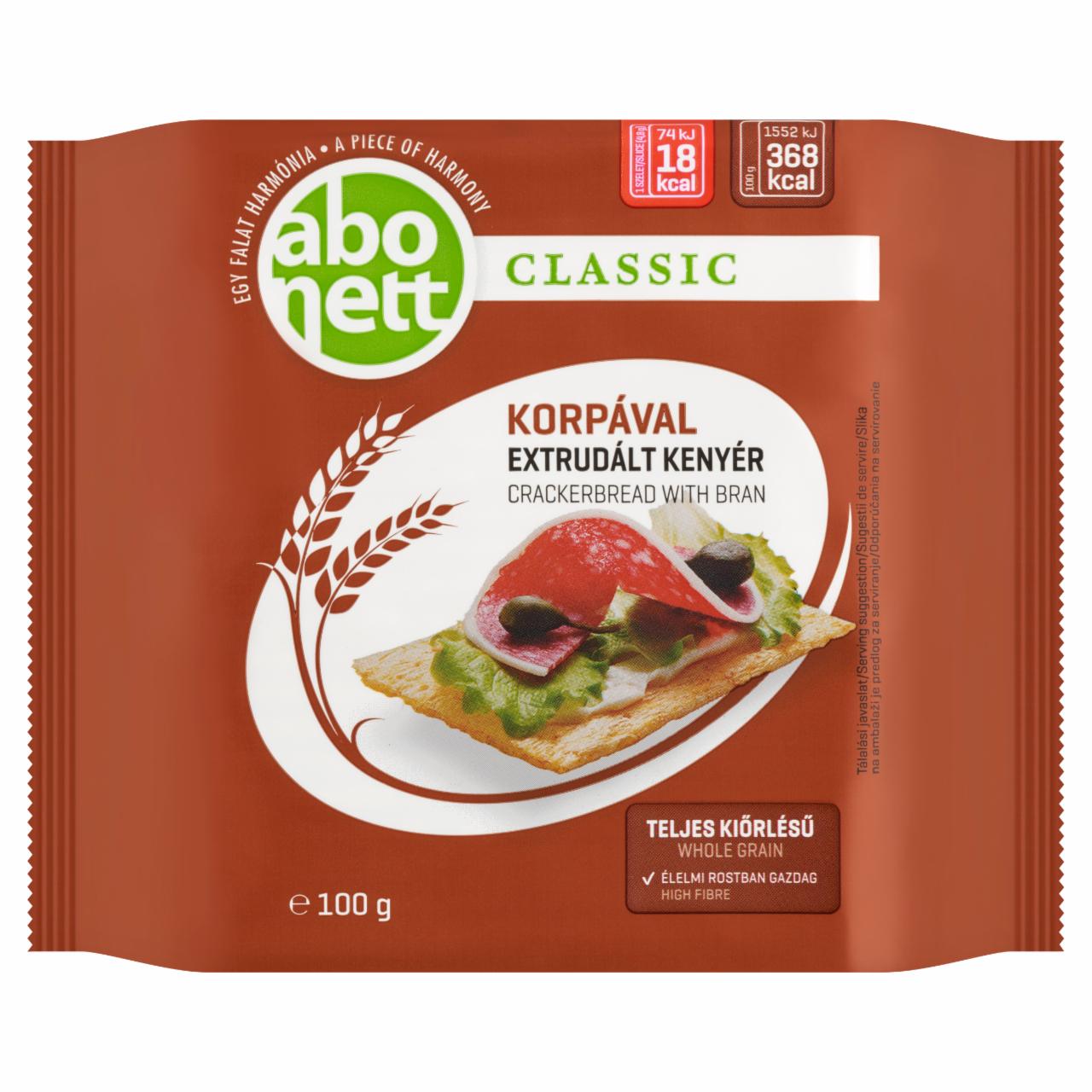 Képek - Abonett Classic extrudált kenyér korpával 100 g