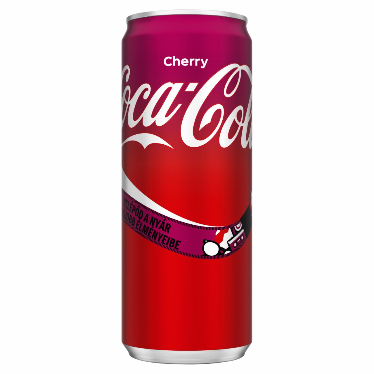 Képek - Coca-Cola Cherry Coke colaízű szénsavas üdítőital cseresznye ízesítéssel 330 ml