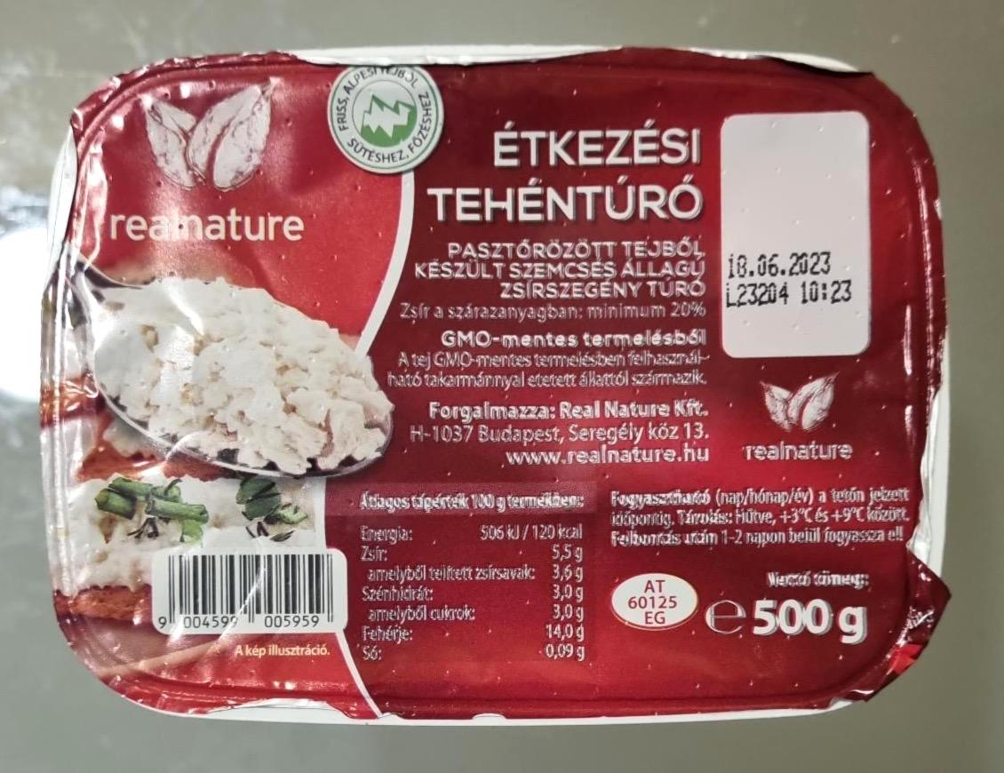 Képek - Étkezési tehéntúró 20% Real Nature