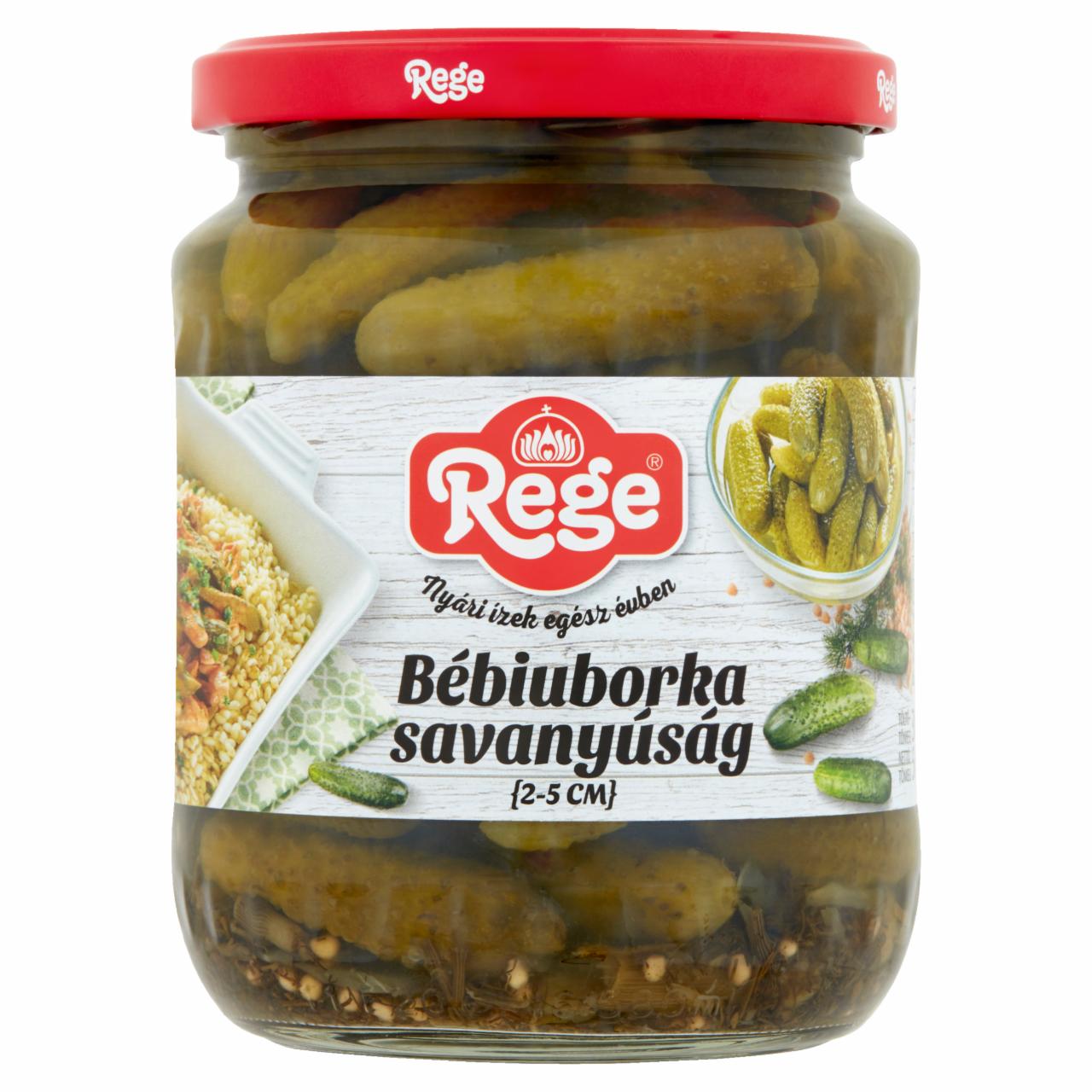 Képek - Rege bébiuborka savanyúság 2-5 cm 560 g