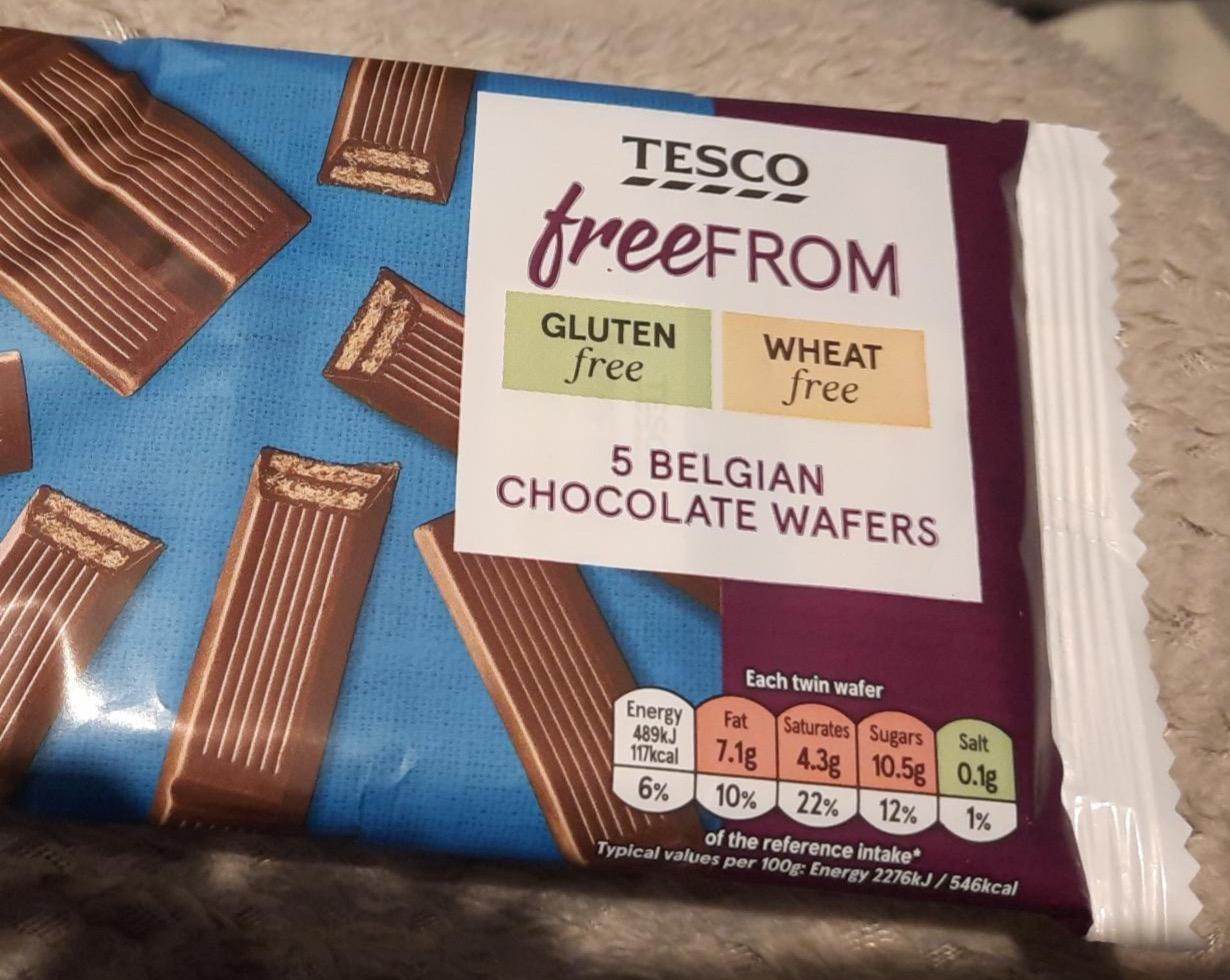 Képek - Belgian chocolate wafers Tesco FreeFrom
