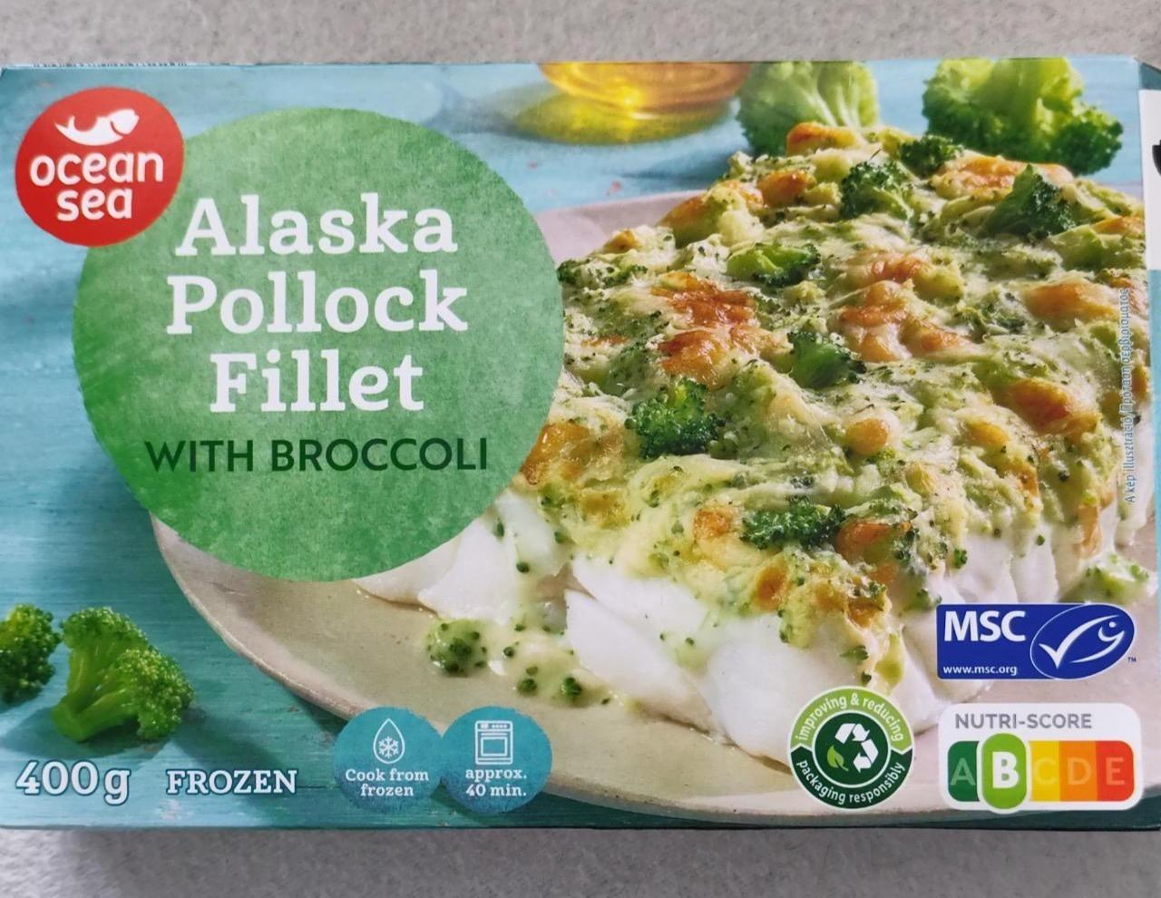 Képek - Alaska pollock fillet with broccoli Ocean sea
