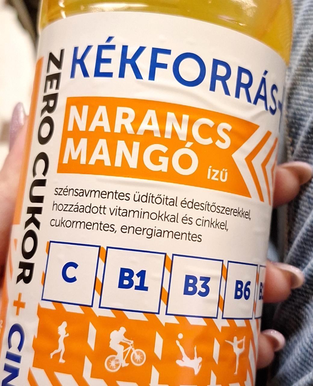 Képek - Kékforrás+ Narancs-mangó ízű zero cukor