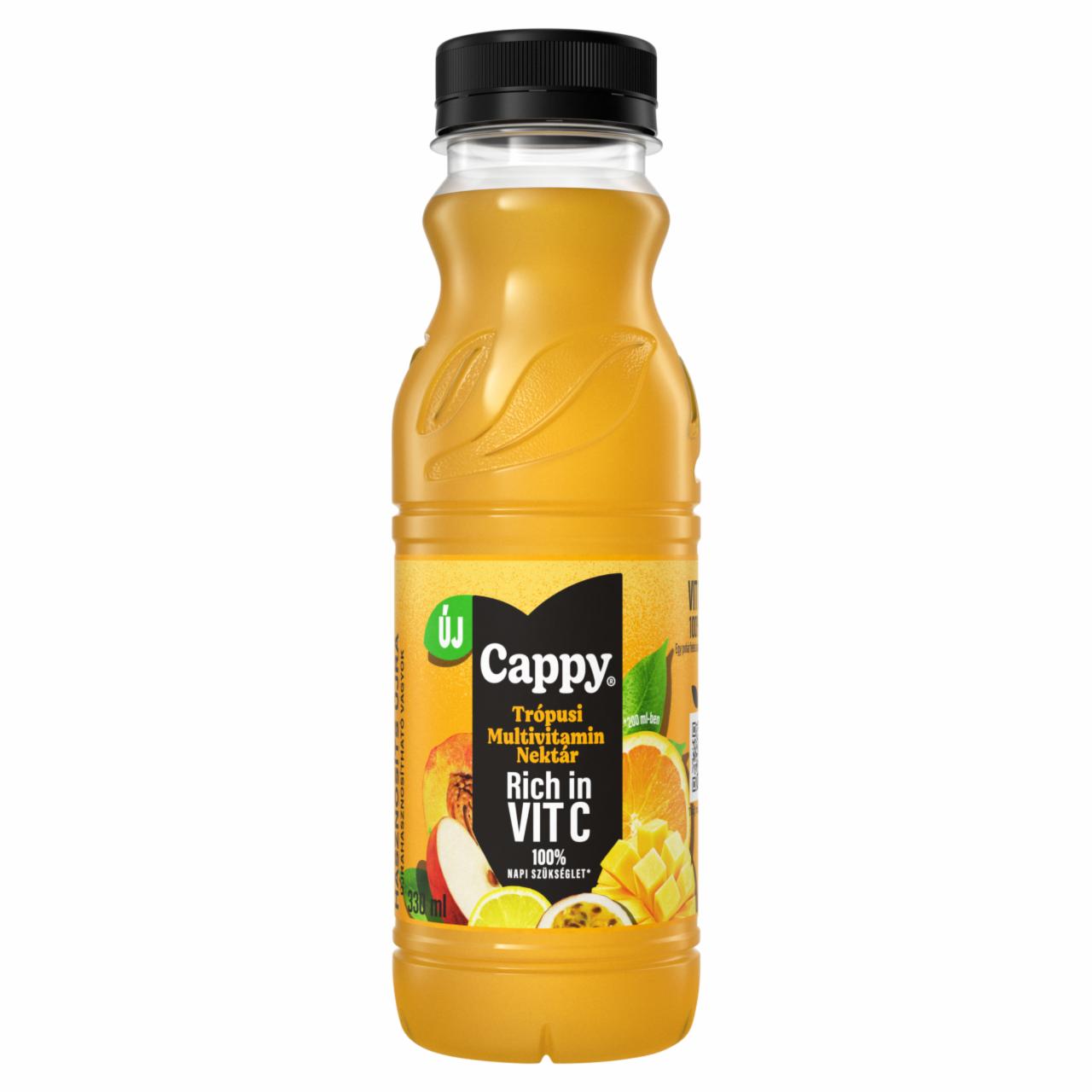 Képek - Cappy Tropical Multivitamin vegyes gyümölcsnektár trópusi ízzel és hozzáadott vitaminokkal 330 ml