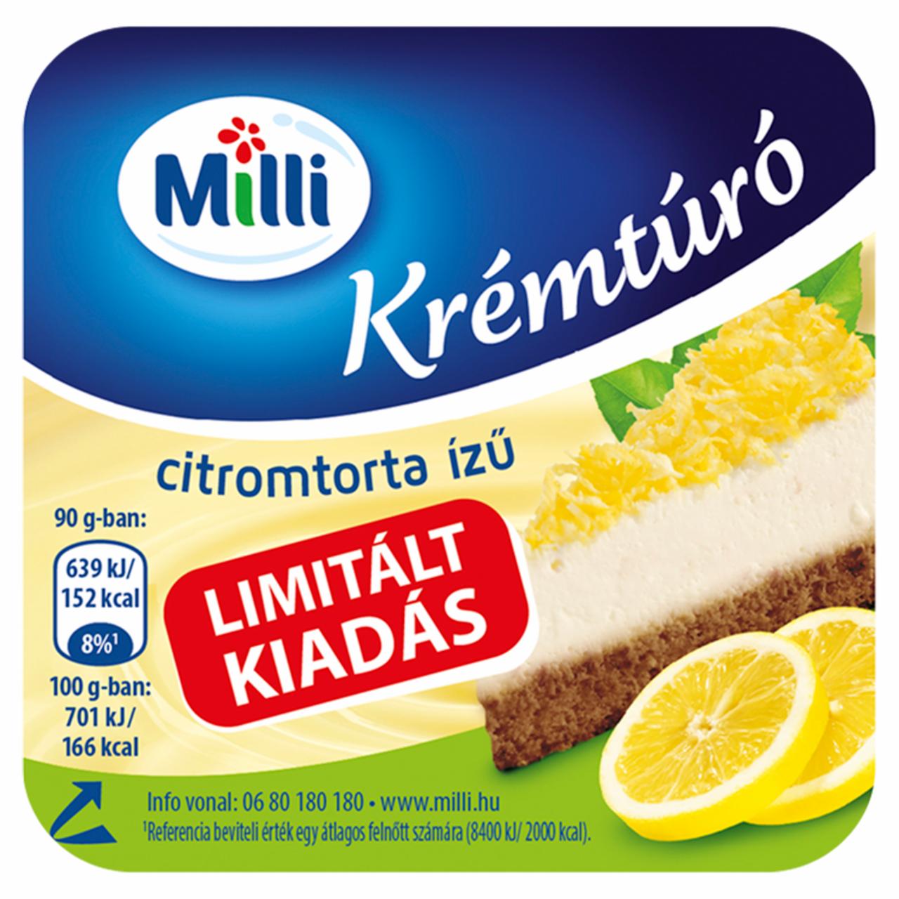 Képek - Milli citromtorta ízű krémtúró 90 g