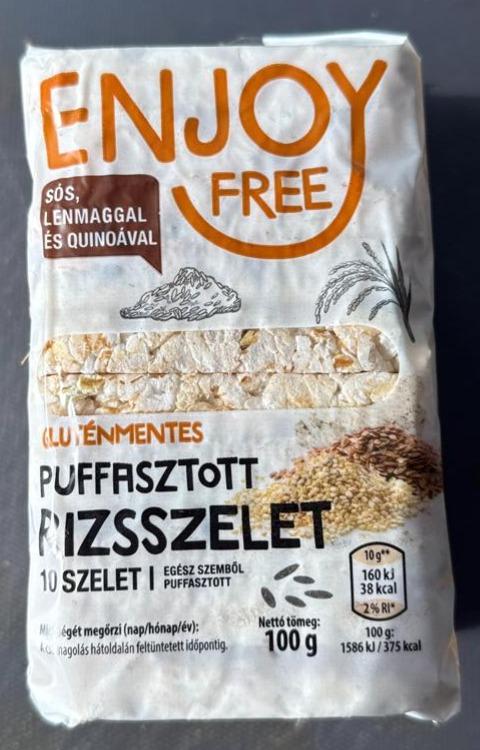 Képek - Puffasztott rizsszelet sós lenmaggal quinoaval Enjoy free
