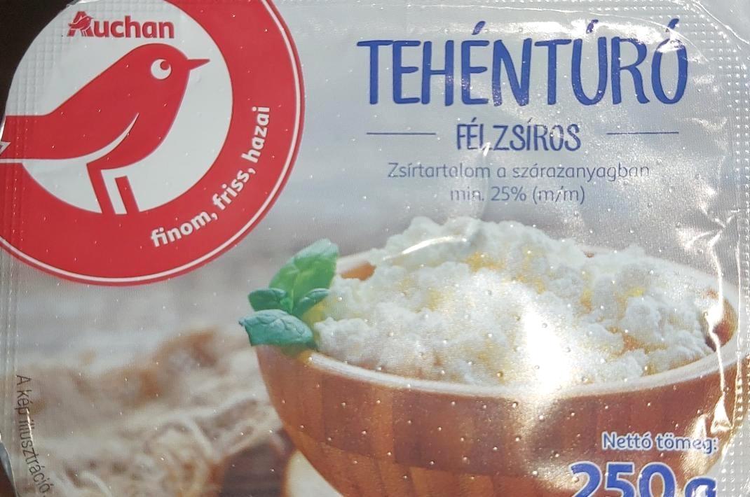 Képek - Félzsíros tehéntúró Auchan Nívó