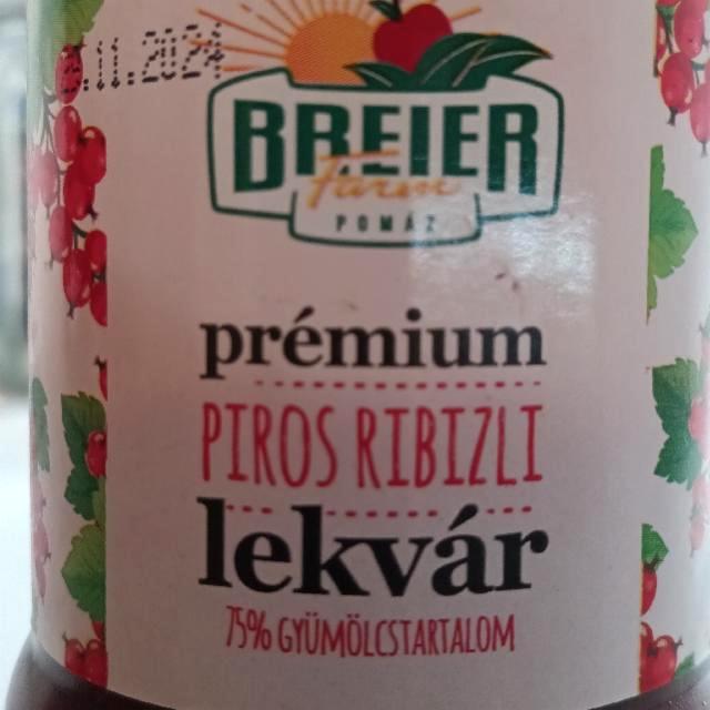 Képek - Prémium piros ribizli lekvár Breier Farm