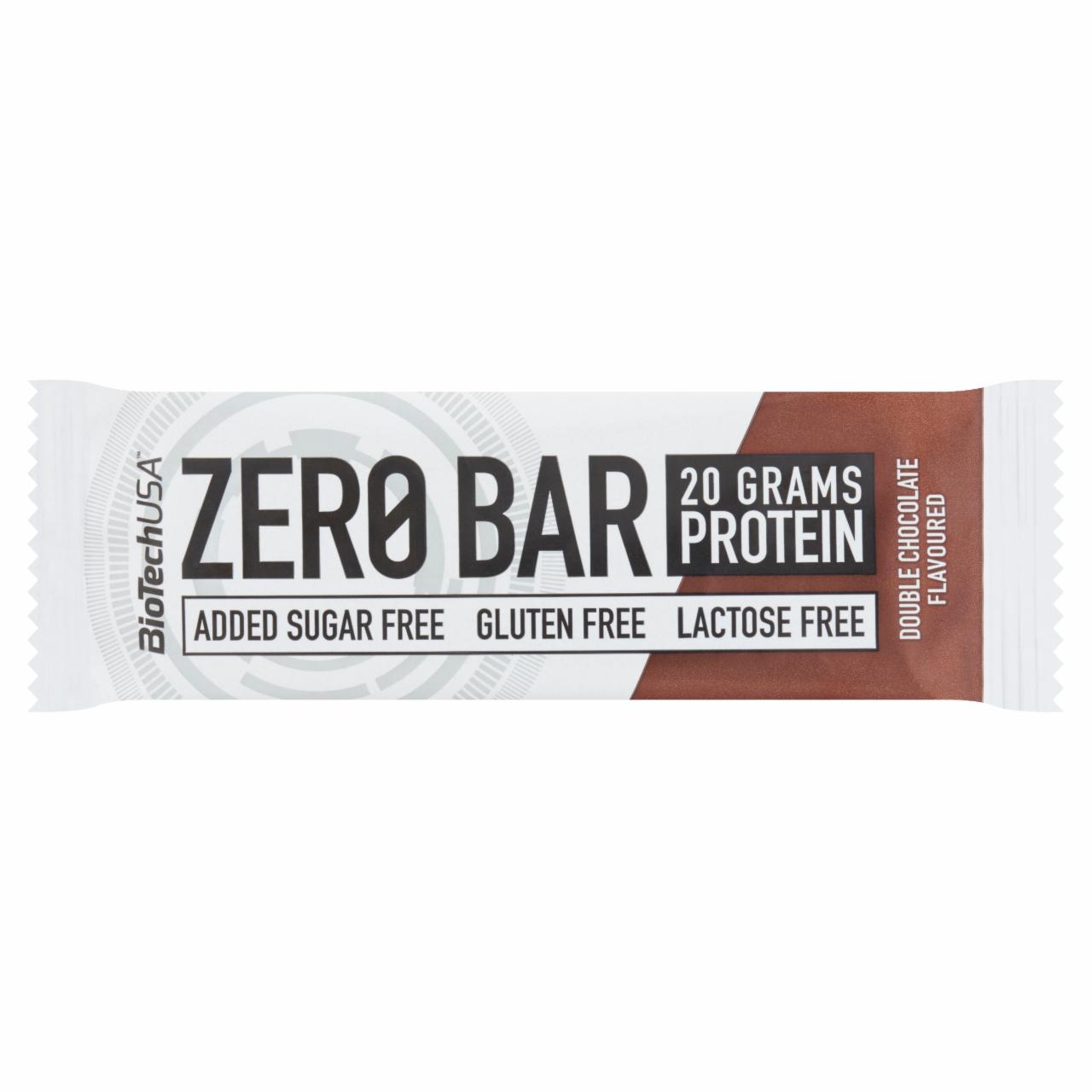 Képek - BioTechUSA Zero Bar dupla csokoládé ízű fehérjeszelet édesítőszerekkel 50 g