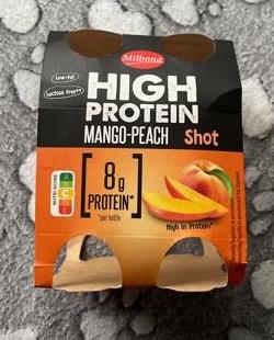 Képek - High protein Mango-peach shot Milbona
