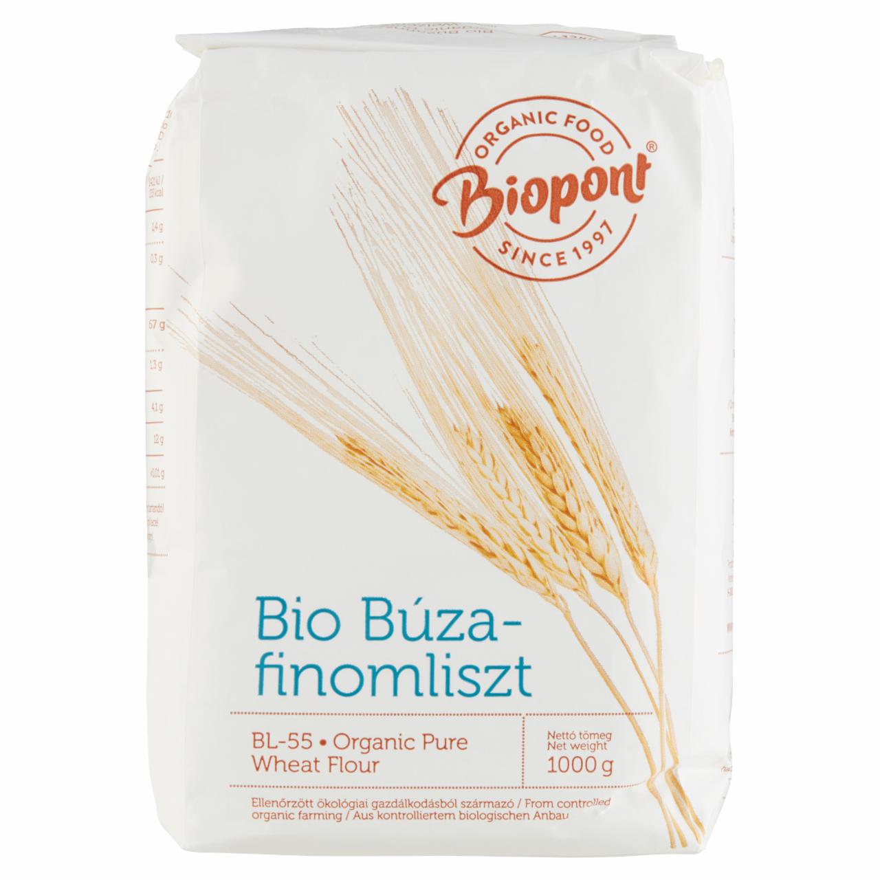 Képek - Biopont BIO búzafinomliszt BL-55 1000 g