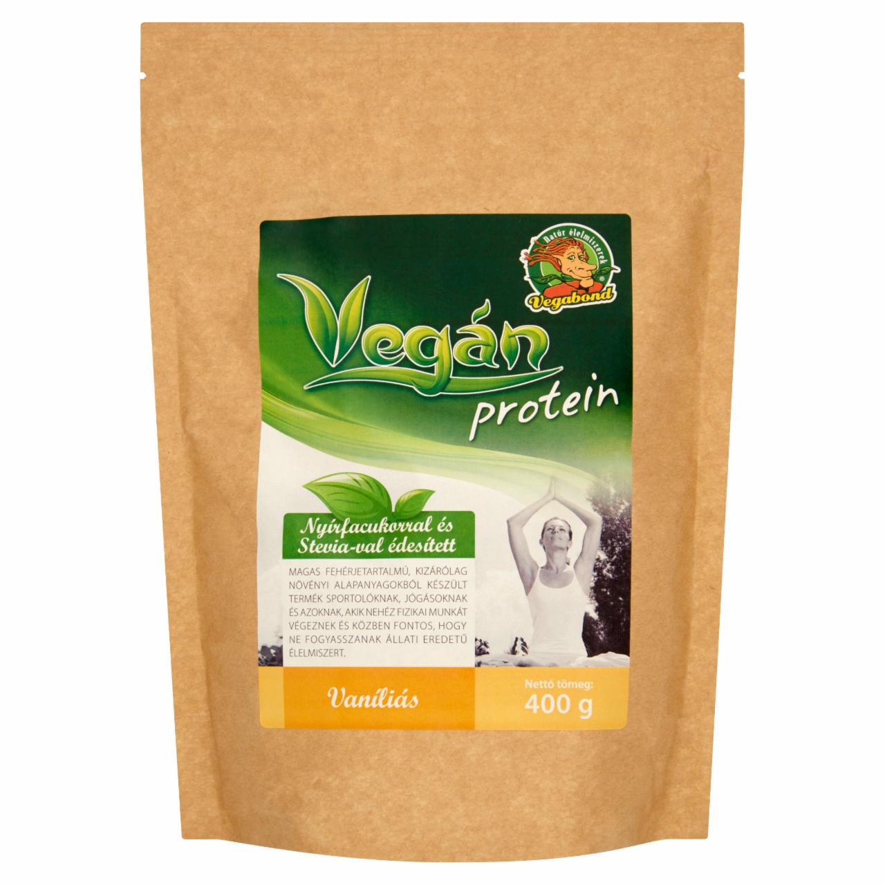Képek - Vegabond Vegán Protein vaníliás fehérje por 400 g