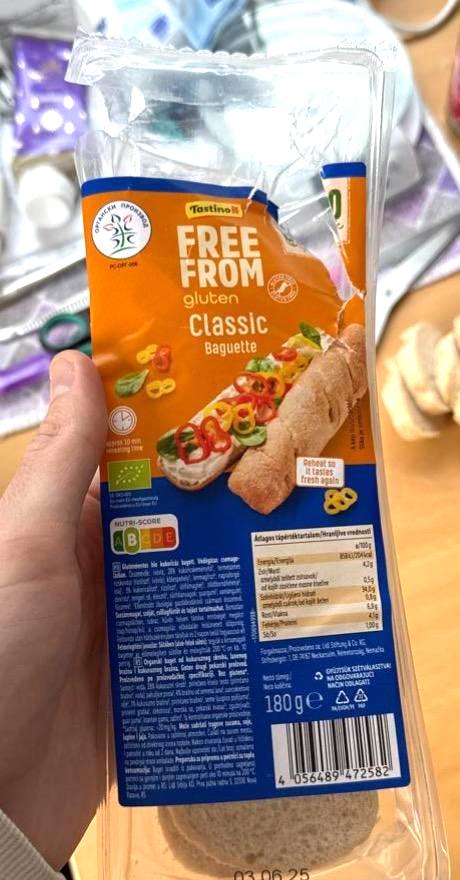 Képek - Free From gluten Classic Baguette Tastino