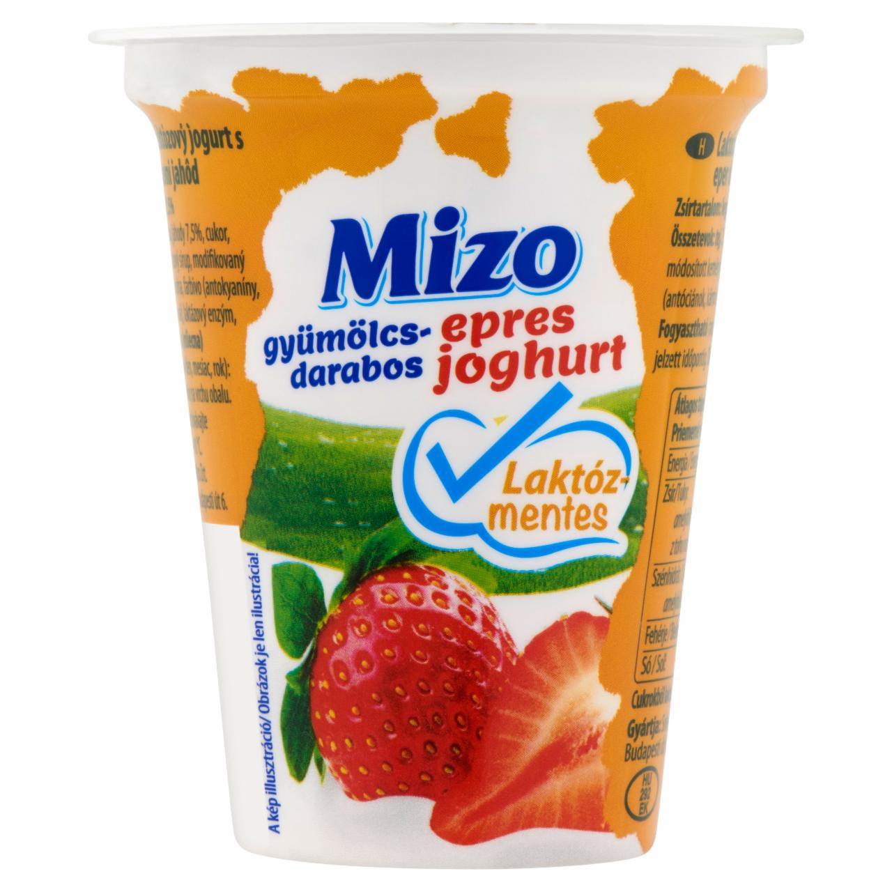 Képek - Mizo laktózmentes gyümölcsdarabos epres joghurt 150 g