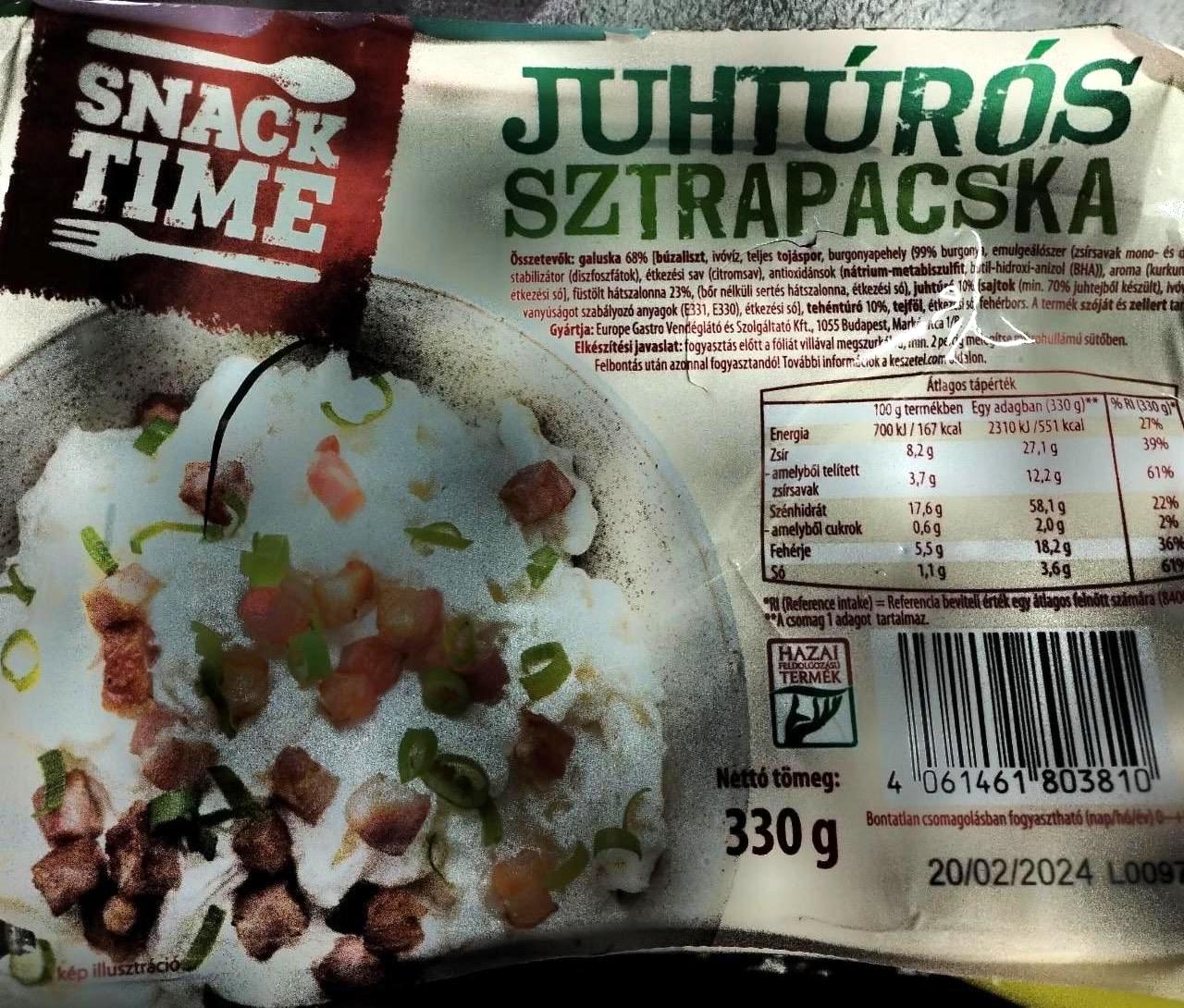 Képek - Juhtúrós sztrapacska Snack Time