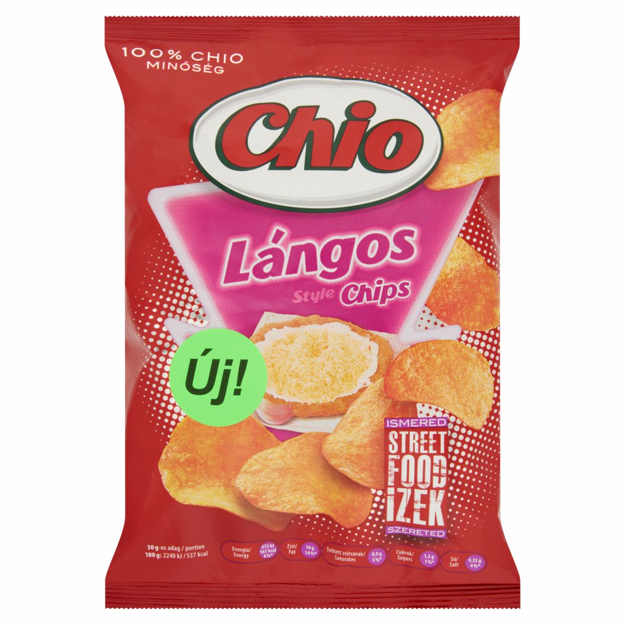 Képek - Chio sajtos-tejfölös lángos ízű burgonyachips 75 g