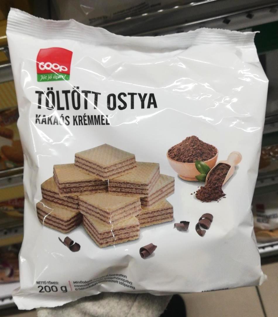 Képek - Töltött ostya kakaós krémmel Coop