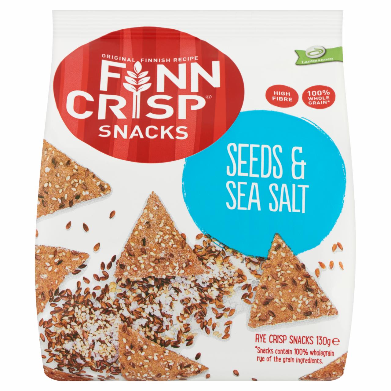 Finn Crisp Snacks rozs ropogós magkeverékkel és tengeri sóval 130 g -  kalória, kJ és tápértékek