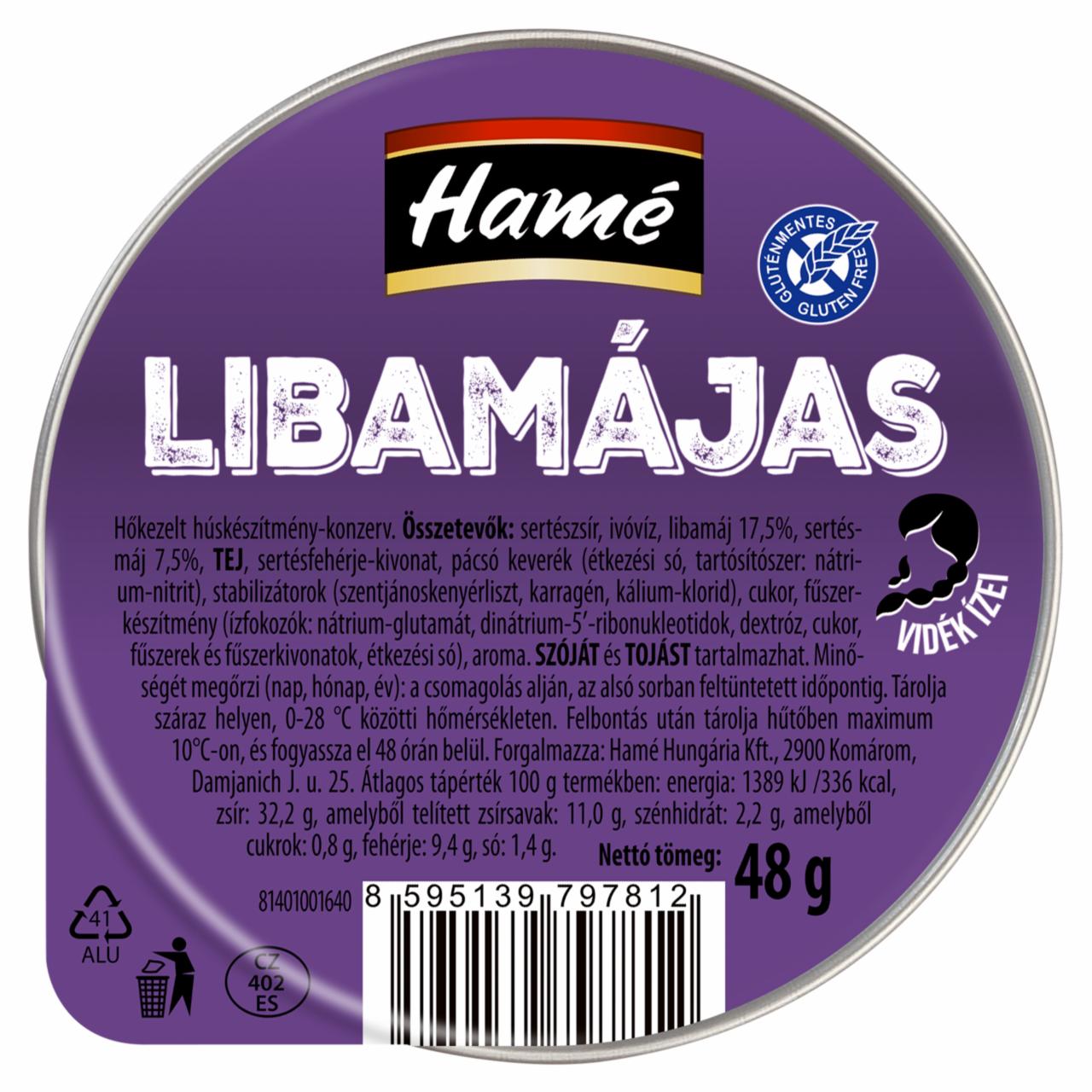 Képek - Hamé libamájas 48 g