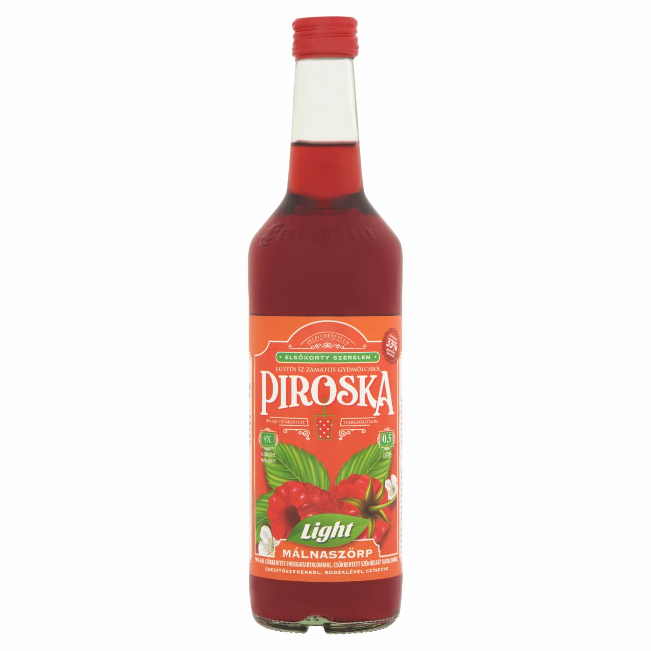 Képek - Piroska Light málnaszörp édesítőszerekkel 0,5 l