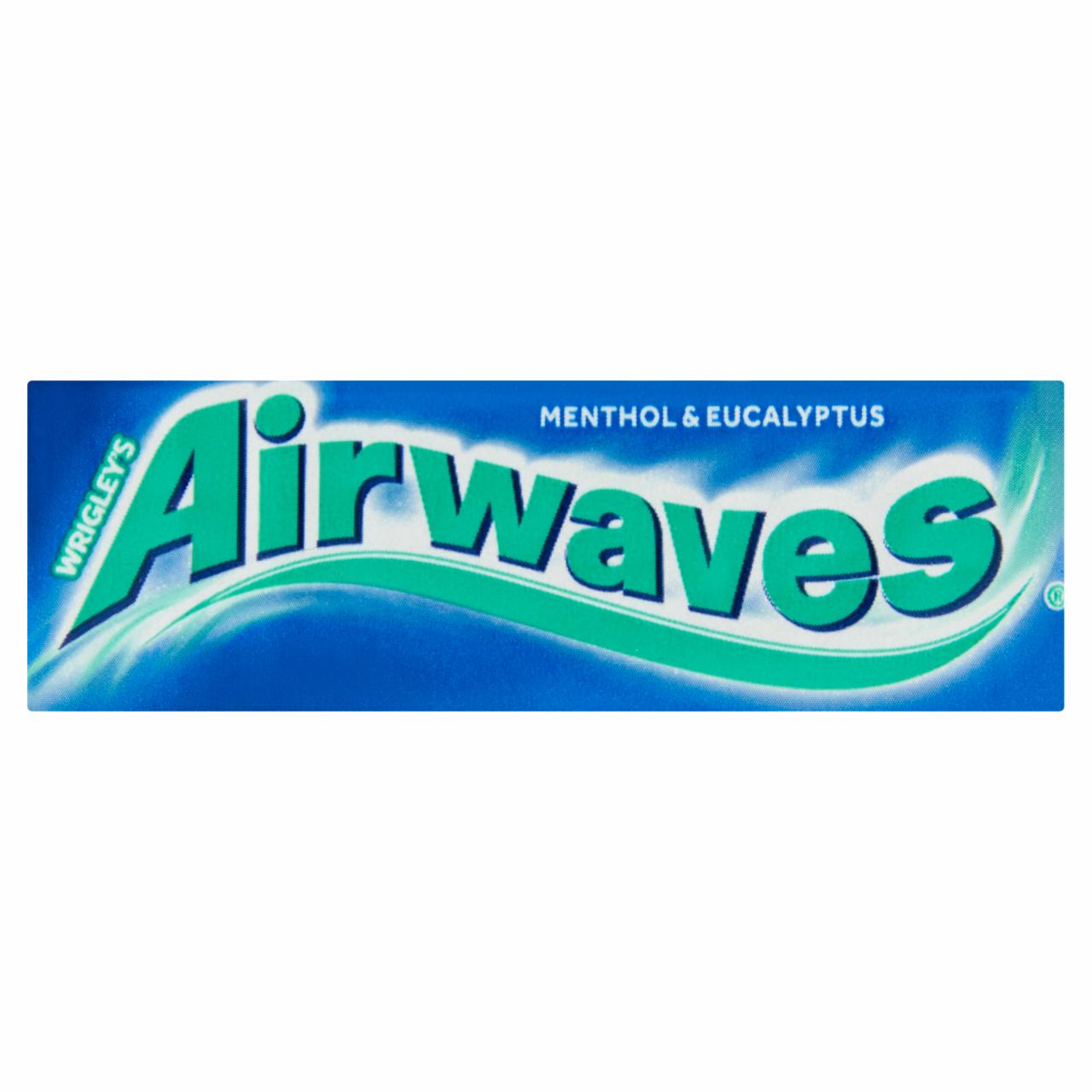 Képek - Airwaves Menthol & Eucalyptus mentol- és eukaliptuszízű cukormentes rágógumi édesítőszerrel 14 g