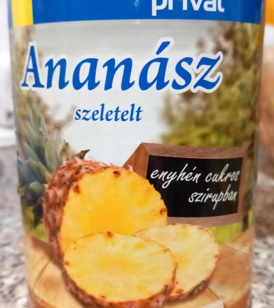 Képek - Ananász szeletelt enyhén cukros szirupban Privát