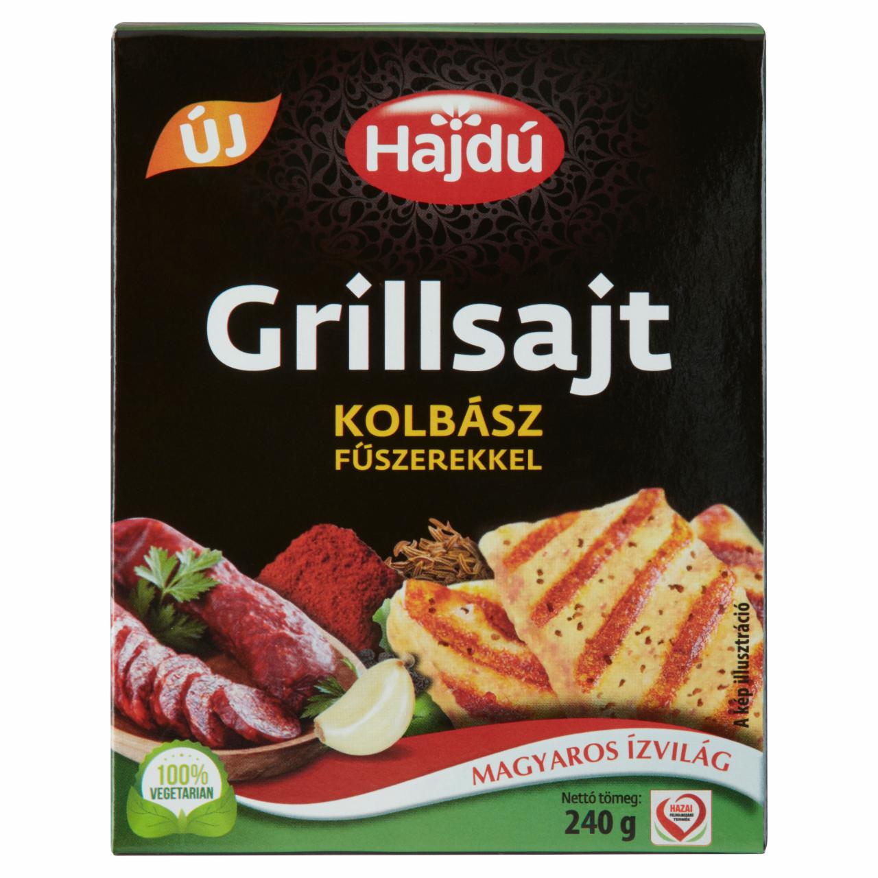 Képek - Hajdú grillsajt kolbász fűszerekkel 240 g