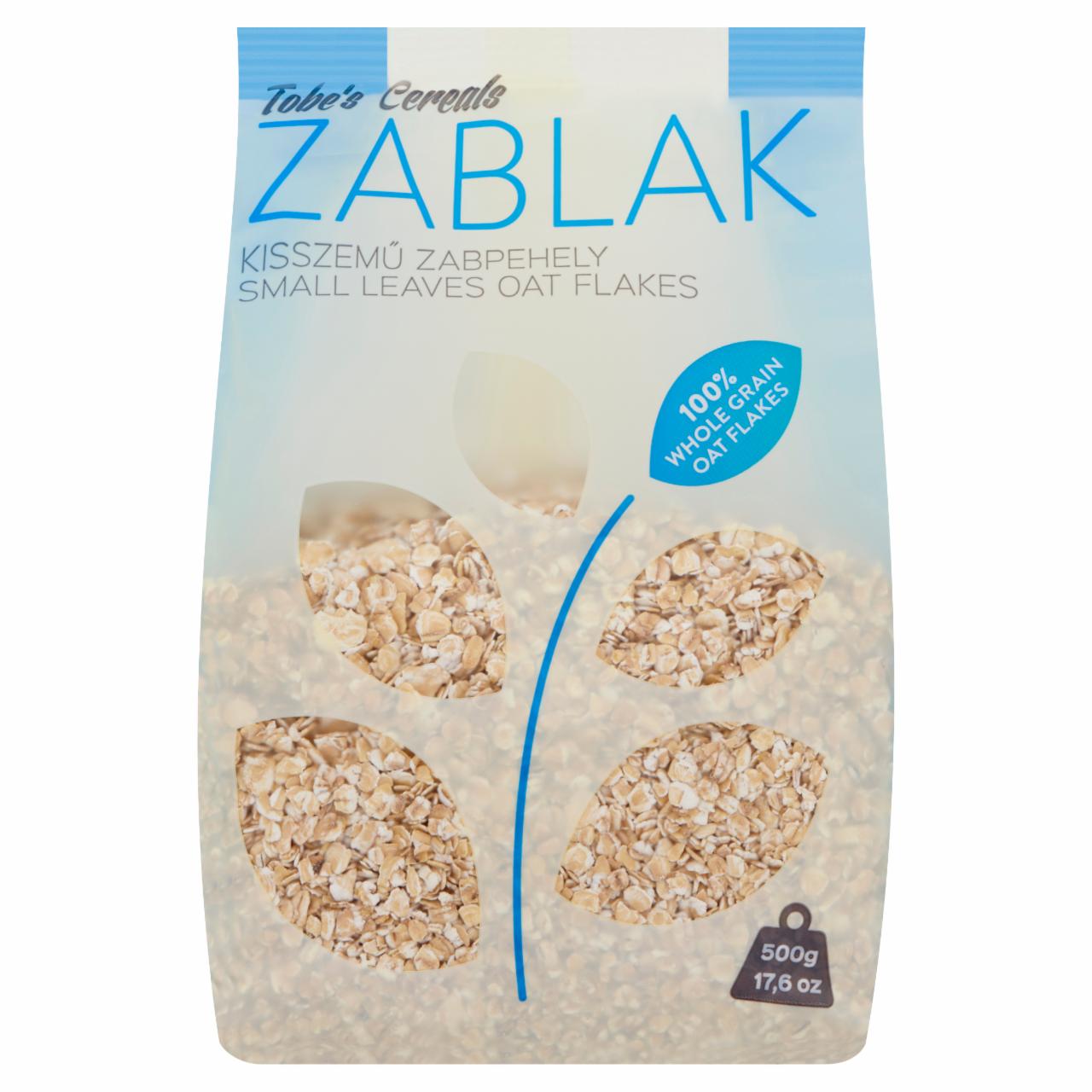Képek - Tobe's Cereals Zablak kisszemű natúr zabpehely 500 g