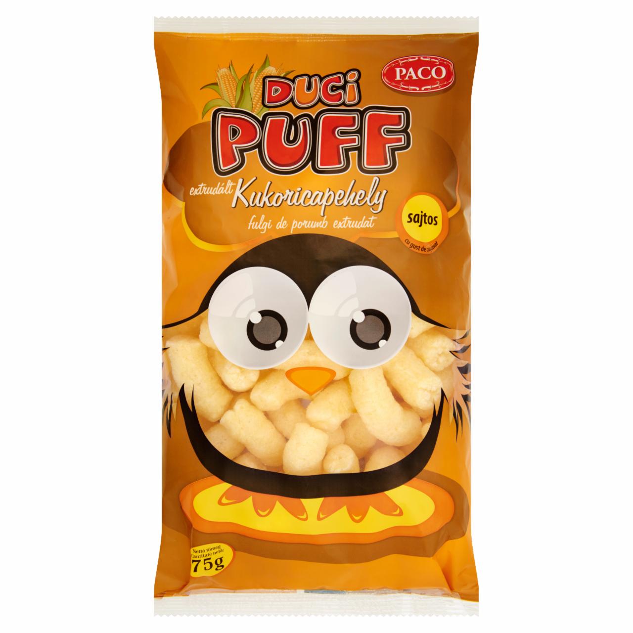 Képek - Paco Duci Puff extrudált sajtos kukoricapehely 75 g