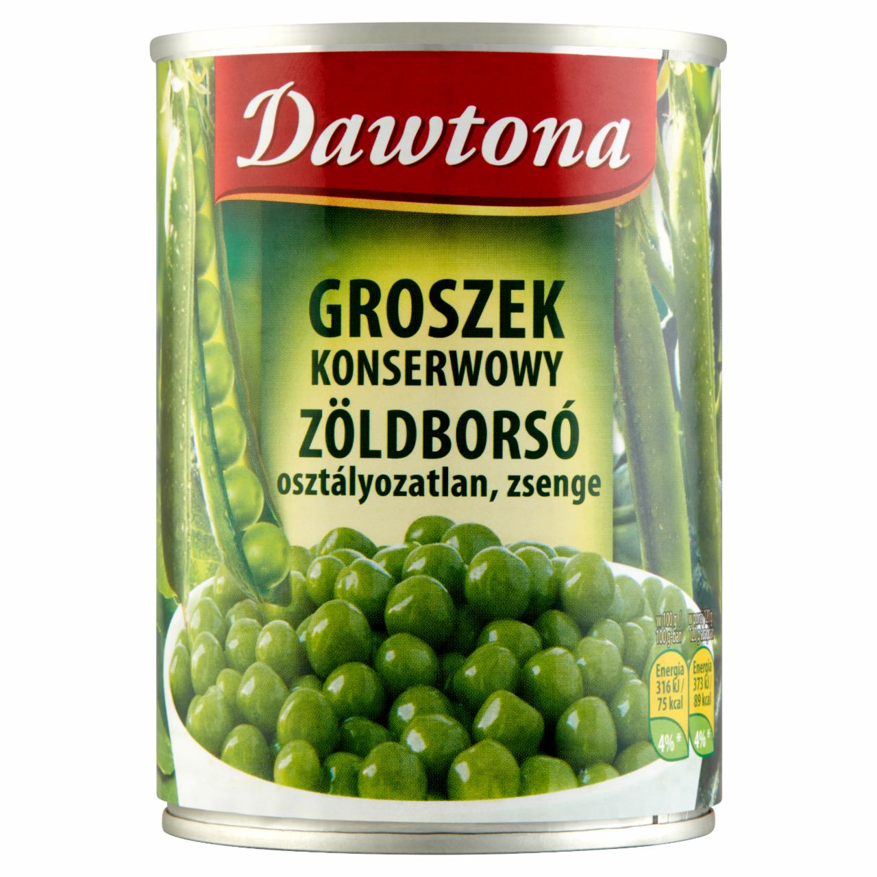 Képek - Dawtona osztályozatlan, zsenge zöldborsó 400 g