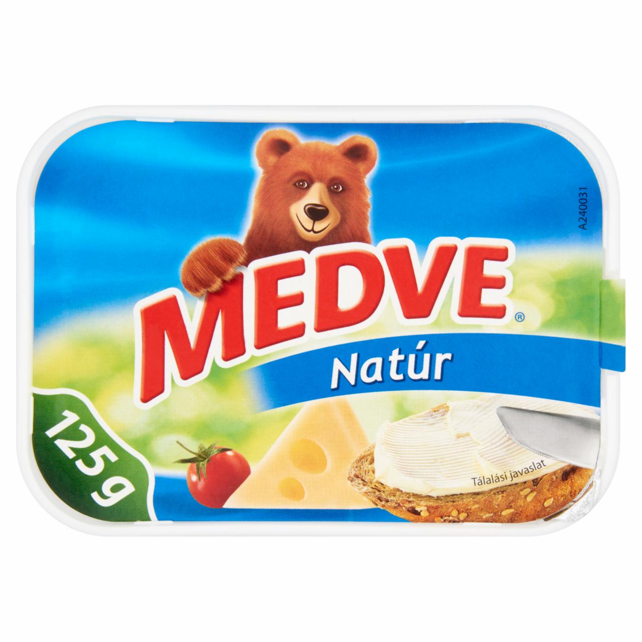 Képek - Medve natúr, kenhető, zsíros ömlesztett sajtkrém 125 g