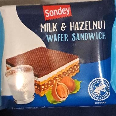 Képek - Milk & hazelnut wafer sandwich Sondey