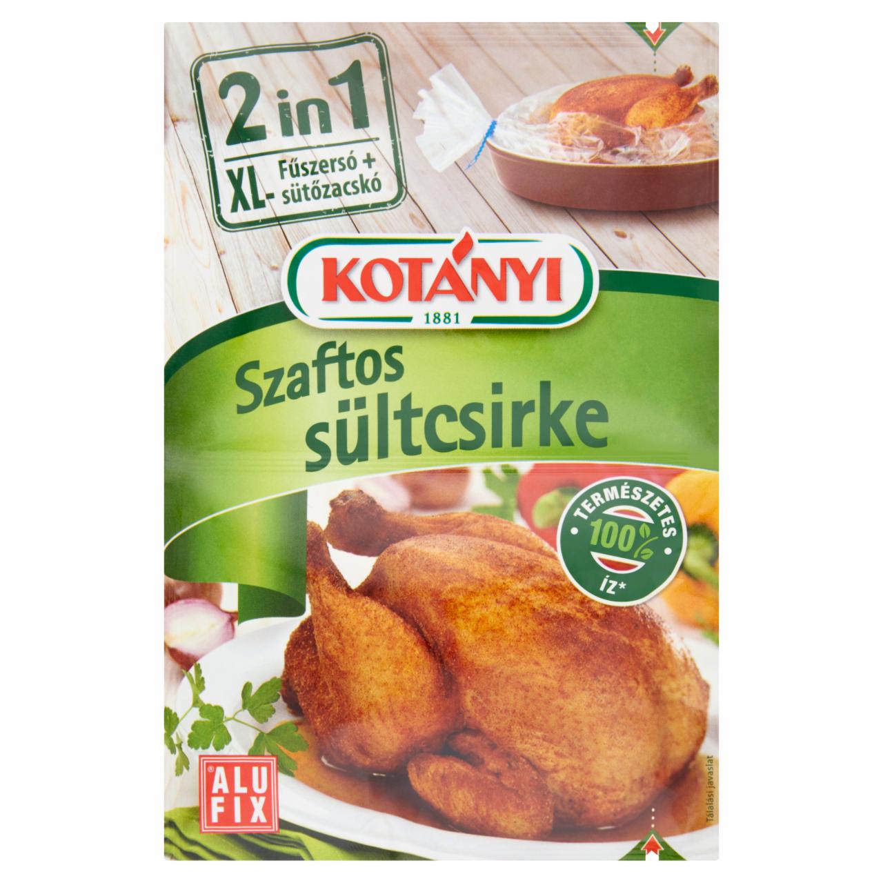 Képek - Kotányi 2 in 1 szaftos sültcsirke fűszersó + XL sütőzacskó 25 g