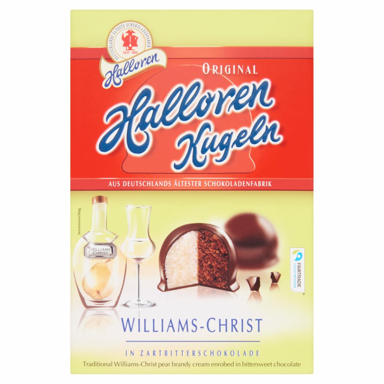 Képek - Halloren Vilmos körte ízű csokigolyó 125 g