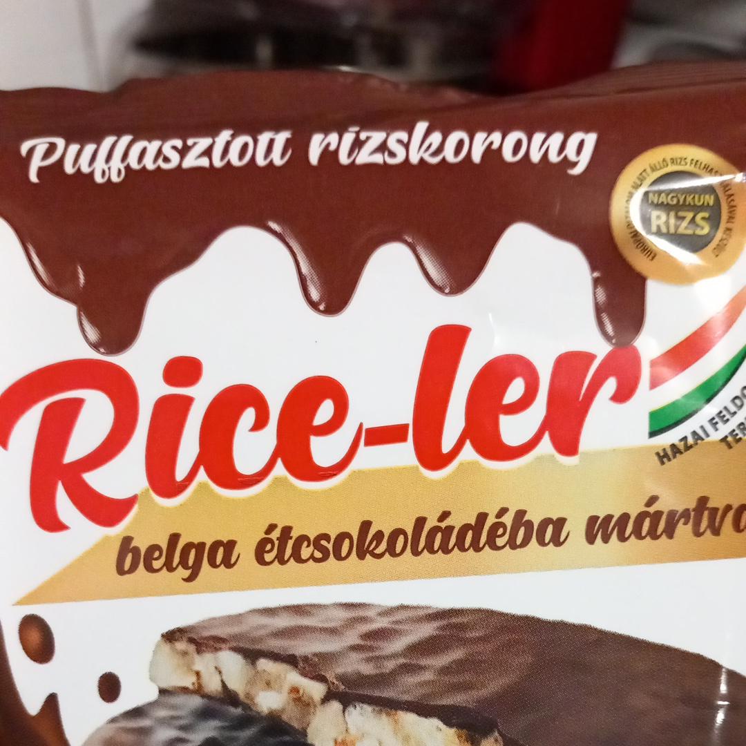 Képek - Rice-ler puffasztott rizskorong belga étcsokoládéba mártva 2 db 45 g